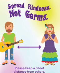 spread kindness not germs